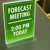 Nudell Stand-Up Sign Holder, 8-1/2"x11", Plastic, Clear NUD38020Z